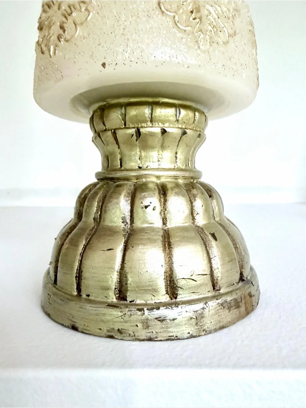 Three Illuminating Gold Wax Holiday Cone Trees - Picture 6 of 16